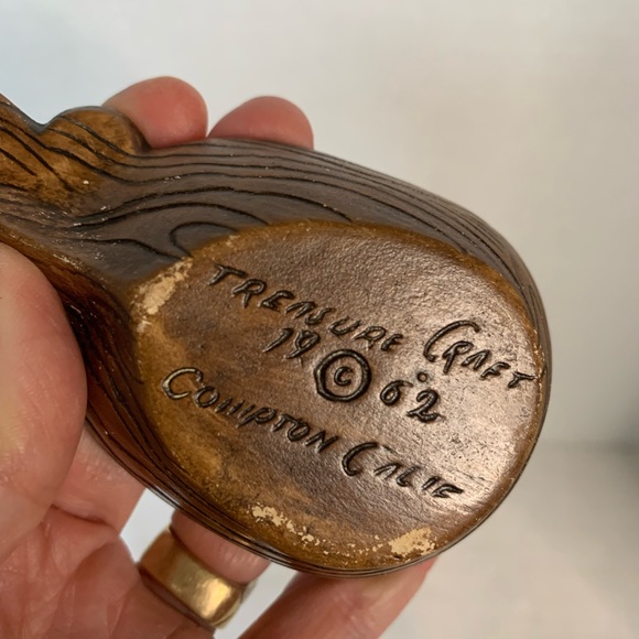 TREASURE CRAFT - Vintage MCM Pineapple Ashtray. - Picture 4 of 6